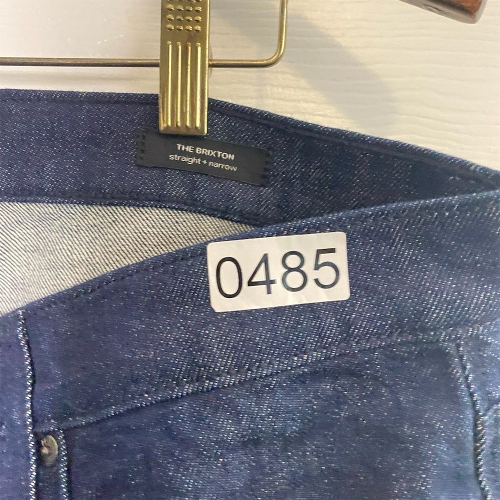 Joe's Jeans Brixton Straight Slim Dark Wash Jeans Mens 34x32 Blue - Picture 2 of 4